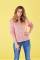 Thumbnail of Stacey Solomon in pink knitted jumper and blue jeans