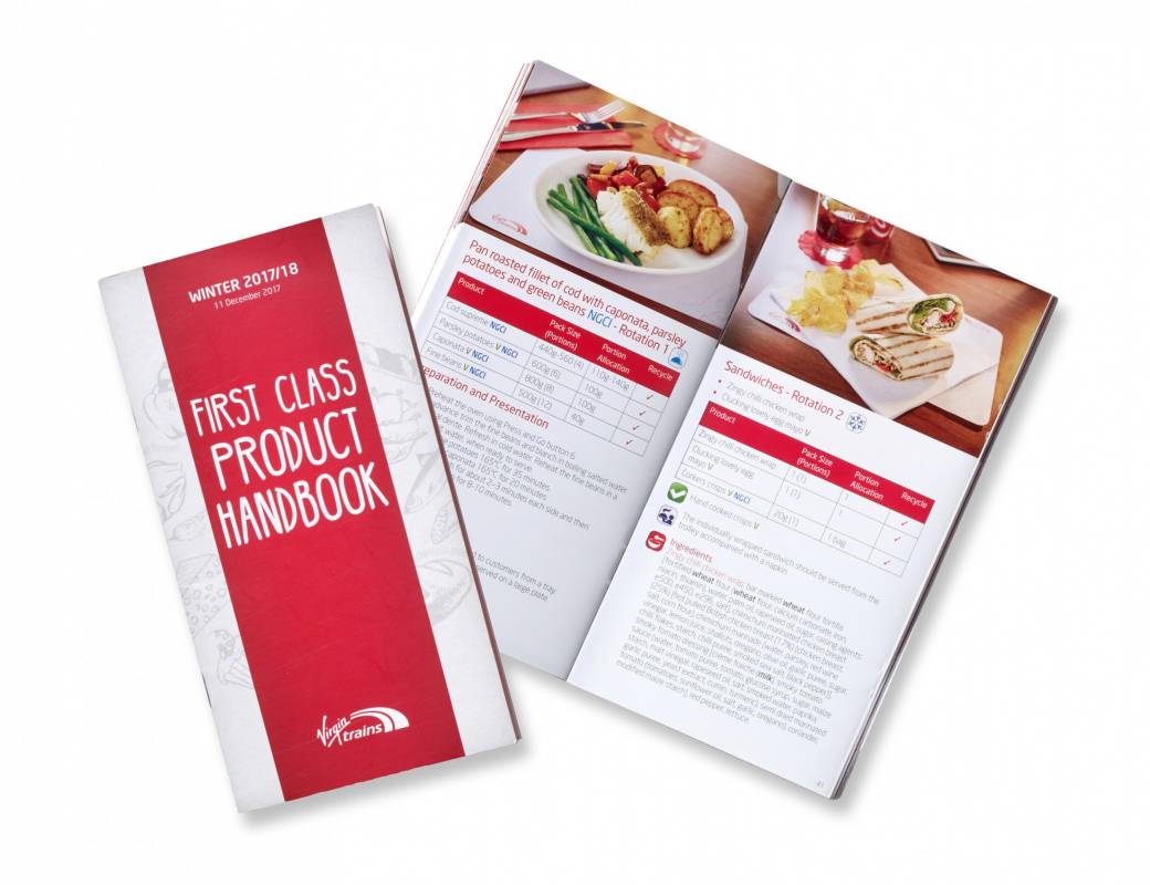 Virgin trains catering product handbook