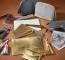 Thumbnail of Byron & Brown leather purses and clutch bags with tassle keyring in gold, bronze, white and silver